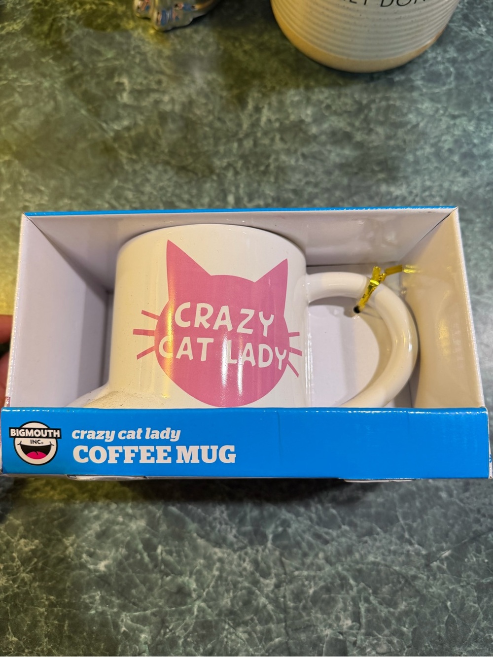 BigMouth Crazy Cat Lady Pink Logo Coffee Mug